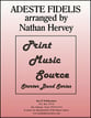 Adeste Fidelis Concert Band sheet music cover